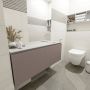 Mondiaz OLAN Toiletmeubel 120x30x40cm met 0 kraangaten 1 lades smoke mat Wastafel Lex rechts Solid Surface Zwart FK75342868 - Thumbnail 2
