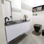 Mondiaz OLAN Toiletmeubel 120x30x40cm met 1 kraangaten 1 lades cale mat Wastafel Lex links Solid Surface Zwart FK75343010 - Thumbnail 2