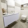 Mondiaz OLAN Toiletmeubel 120x30x40cm met 1 kraangaten 1 lades cale mat Wastafel Lex midden Solid Surface Wit FK75342660 - Thumbnail 2