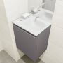 Mondiaz OLAN Toiletmeubel 40x30x40cm met 0 kraangaten 1 lades dark grey mat Wastafel Lex rechts Solid Surface Wit FK75342467 - Thumbnail 2