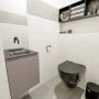 Mondiaz OLAN Toiletmeubel 40x30x40cm met 0 kraangaten 1 lades smoke mat Wastafel Lex midden Solid Surface Wit FK75342492 - Thumbnail 2