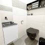 Mondiaz OLAN Toiletmeubel 40x30x40cm met 0 kraangaten 1 lades talc mat Wastafel Lex links Solid Surface Zwart FK75342755 - Thumbnail 2