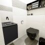 Mondiaz OLAN Toiletmeubel 40x30x40cm met 0 kraangaten 1 lades urban mat Wastafel Lex midden Solid Surface Zwart FK75342782 - Thumbnail 2