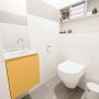 Mondiaz OLAN Toiletmeubel 40x30x40cm met 1 kraangaten 1 lades ocher mat Wastafel Lex links Solid Surface Wit FK75342551 - Thumbnail 2