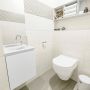 Mondiaz OLAN Toiletmeubel 40x30x40cm met 1 kraangaten 1 lades talc mat Wastafel Lex links Solid Surface Wit FK75342406 - Thumbnail 2