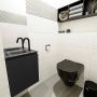 Mondiaz OLAN Toiletmeubel 40x30x40cm met 1 kraangaten 1 lades urban mat Wastafel Lex links Solid Surface Zwart FK75342783 - Thumbnail 2