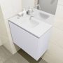 Mondiaz OLAN Toiletmeubel 60x30x40cm met 0 kraangaten 1 lades cale mat Wastafel Lex midden Solid Surface Zwart FK75342991 - Thumbnail 2