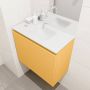 Mondiaz OLAN Toiletmeubel 60x30x40cm met 0 kraangaten 1 lades ocher mat Wastafel Lex midden Solid Surface Zwart FK75342904 - Thumbnail 2