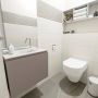 Mondiaz OLAN Toiletmeubel 60x30x40cm met 1 kraangaten 1 lades smoke mat Wastafel Lex midden Solid Surface Zwart FK75342845 - Thumbnail 2