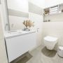 Mondiaz OLAN Toiletmeubel 80x30x40cm met 0 kraangaten 1 lades talc mat Wastafel Lex links Solid Surface Wit FK75342419 - Thumbnail 2