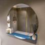 Mondiaz SPOT Badkamerspiegel rond 100cm spiegelplanchet kleur Jeans SPOTPLNCHT100JEA - Thumbnail 2