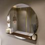 Mondiaz SPOT Badkamerspiegel rond 100cm spiegelplanchet kleur Rust SPOTPLNCHT100RUS - Thumbnail 2