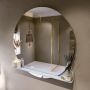 Mondiaz SPOT Badkamerspiegel rond 120cm spiegelplanchet kleur Clay SPOTPLNCHT120CLA - Thumbnail 2