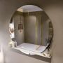 Mondiaz SPOT Badkamerspiegel rond 120cm spiegelplanchet kleur Linen SPOTPLNCHT120LIN - Thumbnail 2