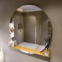 Mondiaz SPOT Badkamerspiegel rond 120cm spiegelplanchet kleur Ocher SPOTPLNCHT120OCH - Thumbnail 2