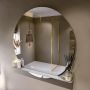 Mondiaz SPOT Badkamerspiegel rond 120cm spiegelplanchet kleur Plata SPOTPLNCHT120PLA - Thumbnail 2