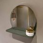 Mondiaz SPOT Badkamerspiegel rond 30cm spiegelplanchet kleur Army SPOTPLNCHT30ARM - Thumbnail 2