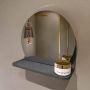 Mondiaz SPOT Badkamerspiegel rond 30cm spiegelplanchet kleur Dark Grey SPOTPLNCHT30DGR - Thumbnail 2