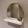 Mondiaz SPOT Badkamerspiegel rond 30cm spiegelplanchet kleur Frappe SPOTPLNCHT30FRA - Thumbnail 2