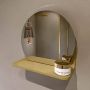 Mondiaz SPOT Badkamerspiegel rond 30cm spiegelplanchet kleur Oro SPOTPLNCHT30ORO - Thumbnail 2