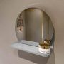 Mondiaz SPOT Badkamerspiegel rond 30cm spiegelplanchet kleur Plata SPOTPLNCHT30PLA - Thumbnail 2