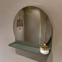 Mondiaz SPOT Badkamerspiegel rond 40cm spiegelplanchet kleur Army SPOTPLNCHT40ARM - Thumbnail 2
