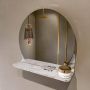 Mondiaz SPOT Badkamerspiegel rond 40cm spiegelplanchet kleur Glace SPOTPLNCHT40GLA - Thumbnail 2