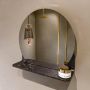 Mondiaz SPOT Badkamerspiegel rond 40cm spiegelplanchet kleur Lava SPOTPLNCHT40LAV - Thumbnail 2