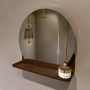 Mondiaz SPOT Badkamerspiegel rond 40cm spiegelplanchet kleur Rust SPOTPLNCHT40RUS - Thumbnail 2