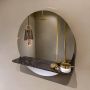 Mondiaz SPOT Badkamerspiegel rond 50cm spiegelplanchet kleur Lava SPOTPLNCHT50LAV - Thumbnail 2