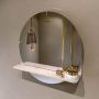 Mondiaz SPOT Badkamerspiegel rond 50cm spiegelplanchet kleur Rosee SPOTPLNCHT50ROS - Thumbnail 2