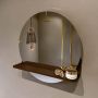 Mondiaz SPOT Badkamerspiegel rond 50cm spiegelplanchet kleur Rust SPOTPLNCHT50RUS - Thumbnail 2