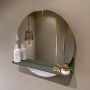 Mondiaz SPOT Badkamerspiegel rond 60cm spiegelplanchet kleur Army SPOTPLNCHT60ARM - Thumbnail 2