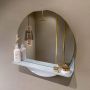 Mondiaz SPOT Badkamerspiegel rond 60cm spiegelplanchet kleur Clay SPOTPLNCHT60CLA - Thumbnail 2