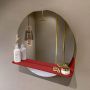 Mondiaz SPOT Badkamerspiegel rond 60cm spiegelplanchet kleur Fire SPOTPLNCHT60FIR - Thumbnail 2