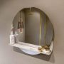 Mondiaz SPOT Badkamerspiegel rond 60cm spiegelplanchet kleur Frappe SPOTPLNCHT60FRA - Thumbnail 2