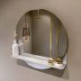 Mondiaz SPOT Badkamerspiegel rond 60cm spiegelplanchet kleur Linen SPOTPLNCHT60LIN - Thumbnail 2