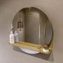 Mondiaz SPOT Badkamerspiegel rond 60cm spiegelplanchet kleur Oro SPOTPLNCHT60ORO - Thumbnail 2