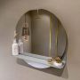 Mondiaz SPOT Badkamerspiegel rond 60cm spiegelplanchet kleur Plata SPOTPLNCHT60PLA - Thumbnail 2