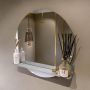 Mondiaz SPOT Badkamerspiegel rond 70cm spiegelplanchet kleur Plata SPOTPLNCHT70PLA - Thumbnail 2