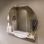 Mondiaz SPOT Badkamerspiegel rond 80cm spiegelplanchet kleur Frappe SPOTPLNCHT80FRA - Thumbnail 2