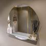 Mondiaz SPOT Badkamerspiegel rond 80cm spiegelplanchet kleur Plata SPOTPLNCHT80PLA - Thumbnail 2