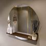 Mondiaz SPOT Badkamerspiegel rond 80cm spiegelplanchet kleur Rust SPOTPLNCHT80RUS - Thumbnail 2