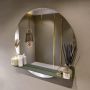 Mondiaz SPOT Badkamerspiegel rond 90cm spiegelplanchet kleur Army SPOTPLNCHT90ARM - Thumbnail 2