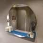 Mondiaz SPOT Badkamerspiegel rond 90cm spiegelplanchet kleur Jeans SPOTPLNCHT90JEA - Thumbnail 2