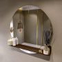 Mondiaz SPOT Badkamerspiegel rond 90cm spiegelplanchet kleur Rust SPOTPLNCHT90RUS - Thumbnail 2