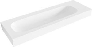 Mondiaz STOR LARGE Talc vrijhangende wastafel 140cm links rand 12cm XM49826Talc