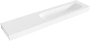 Mondiaz STOR LARGE Talc vrijhangende wastafel 200cm rechts rand 12cm XM49842Talc