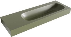 Mondiaz STOR MEDIUM Army vrijhangende wastafel 130cm rechts rand 12cm XM49799Army
