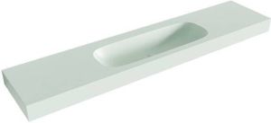 Mondiaz STOR MEDIUM Greey vrijhangende wastafel 210cm midden rand 12cm XM49781Greey
